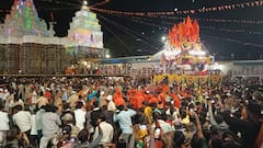 'हर हर महादेव'चा जयघोष; नागनाथ मंदिरातील रथोत्सवाला भक्तांची गर्दी