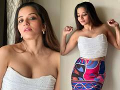 Monalisa Latest Pics: ऑफ शोल्डर टॉप के साथ मिनी स्कर्ट पहन खूब इठलाईं मोनालिसा, तस्वीरों में देखिए कातिलाना लुक