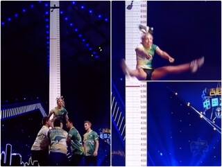 Video: हवा में 18 फीट की ऊंचाई तक उछल गई चीयरलीडर, गिनीज बुक में दर्ज हुआ नाम