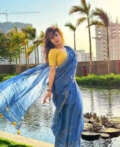 Avneet Kaur Photos: पतली सी सूती साड़ी पहनकर इस कमसिन हसीना ने दिखाई अपनी कमरिया, हु्स्न देख दीवाने हुए जा रहे फैंस