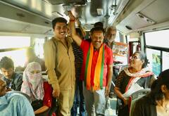 Hemant Rasne : रोड शोनंतर आता हेमंत रासनेंचा PMPML मधून फेरफटका; पुणेकरांना मतदानाचं आवाहन