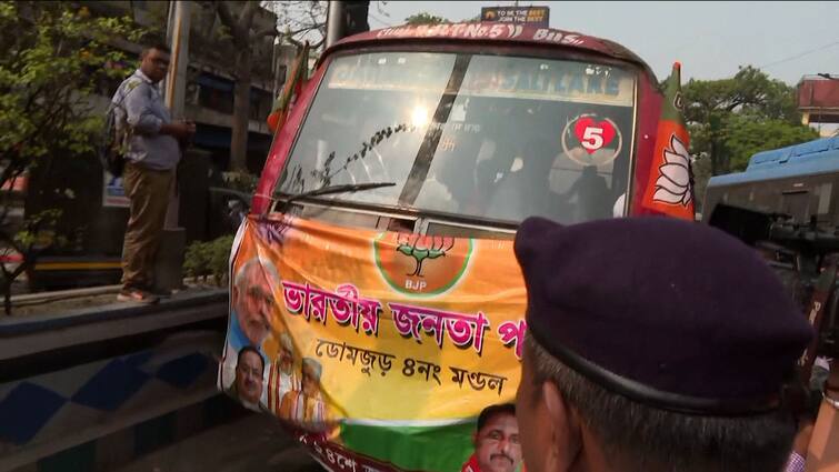 Abhishek Banerjee House gherao BJP Protest Agitation on Bhowanipore Police arrested Workers BJP: অভিষেকের বাড়ির দিকে বিজেপির একাধিক মিছিল, ভবানীপুরে গেরুয়া শিবিরের কর্মী-সমর্থকদের বিক্ষোভ