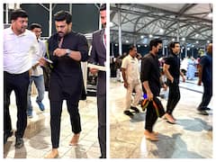 Ram Charan Walks Barefoot At Airport As He Leaves For US Ahead Of Oscars 2023. Watch