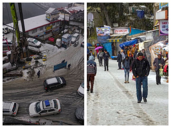 On Tuesday afternoon, a violent hailstorm hit Shimla and the neighbouring areas, decreasing visibility and disrupting vehicle traffic.