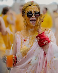 Shivaleeka-Abhishek Get Soaked In 'Pyaar Ka Rang' In Latest PICS From Haldi Ceremony