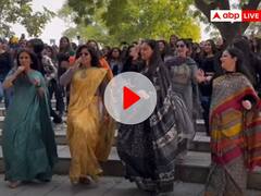 शाहरुख खान की 'झूमे जो पठान' गाने पर थिरकीं DU की महिला प्रोफेसर, वीडियो वायरल