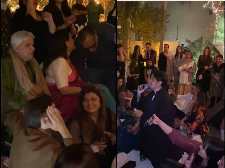 watch videos show Javed akhtar jamming with ali zafar on all time classics at a private gathering in pakistan lahore WATCH | Videos Show Javed Akhtar Jamming With Ali Zafar On All-Time Classics At A Private Gathering In Lahore