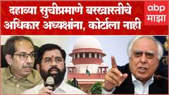 Thackeray vs Shinde : दहाव्या सुचीप्रमाणे बरखास्तीचे अधिकार अध्यक्षांना, कोर्टाला नाही : घटनापीठ