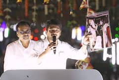 Erode East Bypoll: Stalin's Son Campaigns For EVKS Elangovan With 'AIIMS' Bricks, Images. See Pics