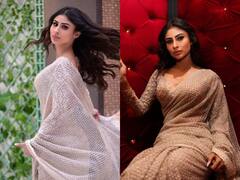 Mouni Roy Raises The Heat In Falguni Shane Peacock Saree. See Pics