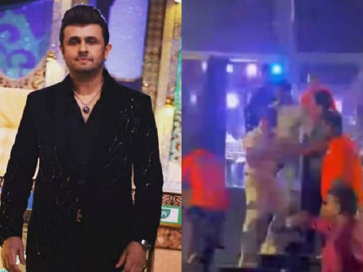 singer sonu nigam assaulted attack during program in mumbai Watch Video: ’என்னோட செல்ஃபி எடுக்க மாட்டியா’ : பிரபல பாடகரை மேடையில் இருந்து தள்ளிய எம்.எல்.ஏ. மகன்