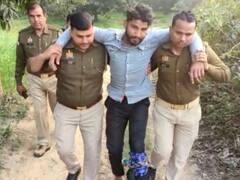 अमरोहा में इनामी अपराधी के साथ पुलिस की मुठभेड़, दोनों तरफ से फायरिंग, बदमाश गिरफ्तार