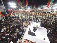 Erode East Bypoll: Stalin's Son Campaigns For EVKS Elangovan With 'AIIMS' Bricks, Images. See Pics