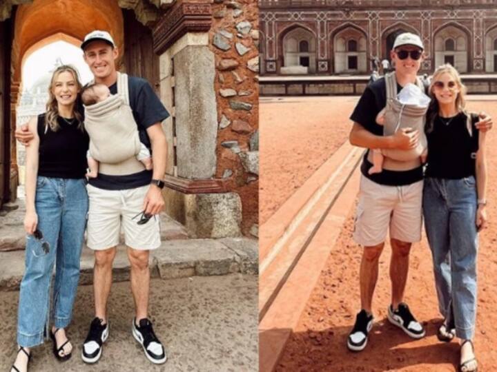 Marnus Labuschagne has a Family Outing visits famous Humayun Tomb Ahead of the IND vs AUS 3rd Test IND vs AUS 3rd Test: इंदौर टेस्ट से पहले हुमायूं टॉम्ब घूमने निकले मार्नस लाबुशेन, फोटो हुआ वायरल