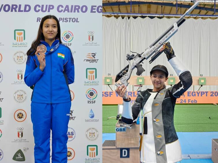 ISSF World Cup 2023: 14-year-old Tilottama Sen won bronze in women’s 10m air rifle ISSF World Cup: உலக துப்பாக்கி சுடுதல் போட்டியில் வெண்கல பதக்கம்.. கலக்கிய 14 வயது சிறுமி.. யார் இந்த திலோத்தமா..? 