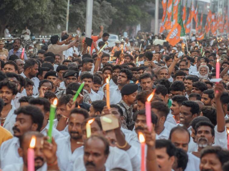 Soldier Death: TN BJP Holds Candlelight March, Meets Guv With Ex-Armymen To Seek Aid To Deceased's Kin Soldier Death: TN BJP Holds Candlelight March, Meets Guv With Ex-Armymen To Seek Aid To Deceased's Kin