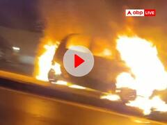 इंदौर में धू- धूकर जली टाटा नैनो कार, मालिक ने इस तरह से बचाई अपनी जान, देखें वीडियो