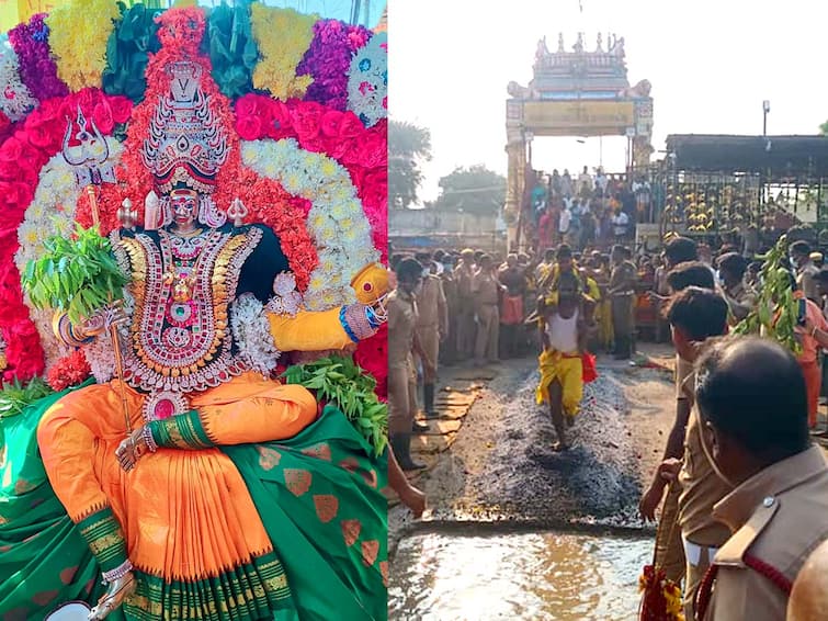 Villupuram:  festival  at Melmalayanur Angalamman temple TNN மேல்மலையனூர் அங்காளம்மன் கோயில் தீமிதி திருவிழா - ஆயிரக்கணக்கான பக்தர்கள் தீ மிதித்து நேர்த்திக் கடன்