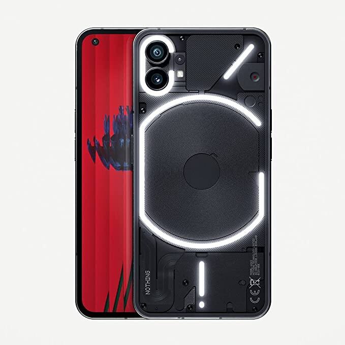 नथिंग फोन (1) में 6.5 इंच का पंच-होल डिस्प्ले है, 120Hz रिफ्रेश रेट, क्वालकॉम स्नैपड्रैगन 778G+ चिपसेट के साथ 8GB रैम और 128GB स्टोरेज दी गई है. इसमें 33W वायर्ड फास्ट चार्जिंग और 15W वायरलेस फास्ट चार्जिंग के साथ 4,500mAh की बैटरी मिलती है. फोन में 50MP मुख्य लेंस और 50MP अल्ट्रा-वाइड लेंस के साथ डुअल कैमरा सिस्टम है. इसमें 16MP का फ्रंट कैमरा है.