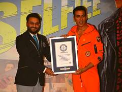Akshay's Guinness World Record: ৩ মিনিটে ১৮৪টি সেলফি, গিনেস বুকে রেকর্ড গড়লেন অক্ষয় 'খিলাড়ি' কুমার