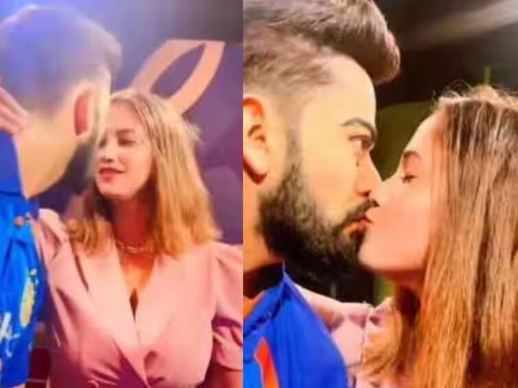 Virat Kohli fan Girl Posted A Video Kissing Virat Kohli And Got Trolled By His Fans - Watch Video Watch Video: விராட் கோலிக்கு திடீரென லிப் லாக்.. வீடியோ வெளியிட்டு ரசித்த ரசிகை.. ட்விட்டரில் திட்டிதீர்க்கும் ரசிகர்கள்!