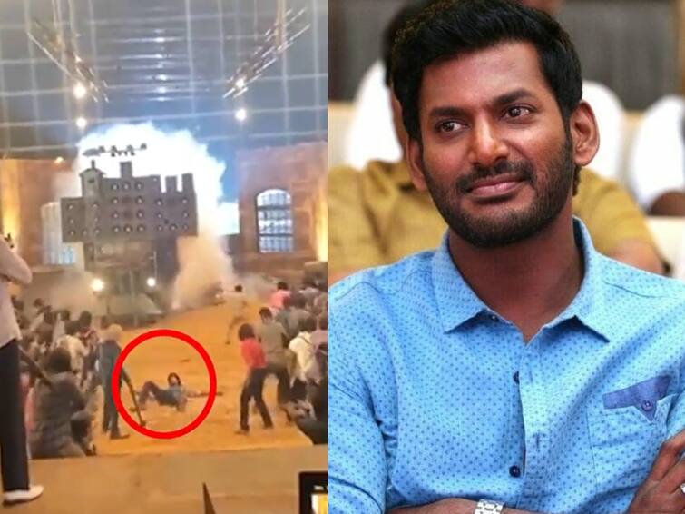 Mark Antony Shooting Spot Accident Actor Vishal Reaction Just Missed Life in Matter of Few Seconds Few Inches Vishal: ஜஸ்ட்டு மிஸ்... கடவுளுக்கு நன்றி...! மார்க் ஆண்டனி ஷூட்டிங் விபத்தில் இருந்து தப்பித்த விஷால்..!