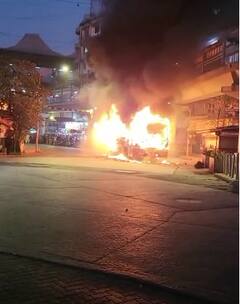 BEST Bus Fire : भर गर्दीच्या वेळी मुंबईत 'बर्निंग बस'चा थरार; अंधेरी स्थानकाजवळ बस जळून खाक