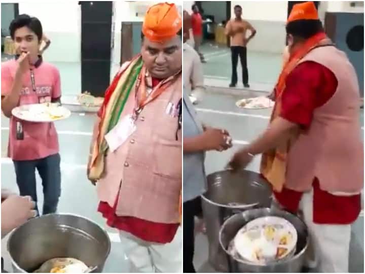 idea to stop food waste in wedding funny Jugaad viral video Video: शादी में खाने की बर्बादी रोकने का ये जुगाड़ देखा है आपने? क्या है वो तरीका, जिससे झूठा नहीं बचेगा