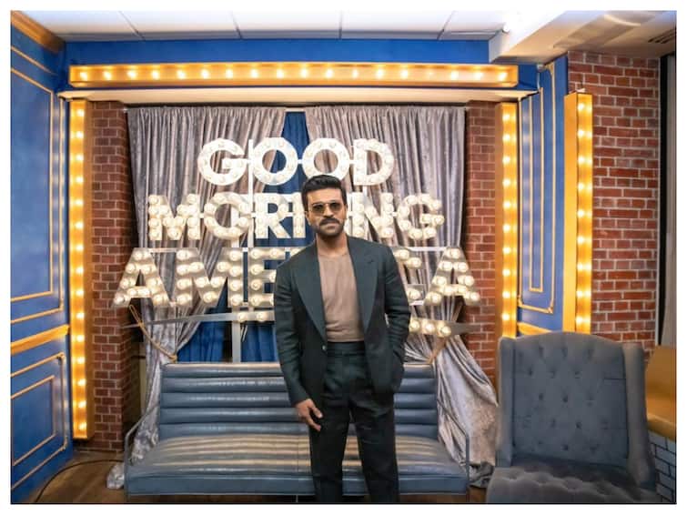 Ram Charan Calls Rajamouli 'Steven Spielberg of India' On Good Morning America, Father Chiranjeevi Elated Ram Charan Calls Rajamouli 'Steven Spielberg of India' On Good Morning America, Father Chiranjeevi Elated