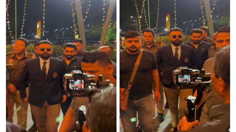 punjabi singer amrit maan makes his first public appearance after controversy seen with tight security watch video Amrit Maan: ਅੰਮ੍ਰਿਤ ਮਾਨ ਵਿਵਾਦ ਤੋਂ ਬਾਅਦ ਪਹਿਲੀ ਵਾਰ ਨਿਕਲਿਆ ਬਾਹਰ, ਜ਼ਬਰਦਸਤ ਸਕਿਉਰਟੀ ਨਾਲ ਘਿਰਿਆ ਆਇਆ ਨਜ਼ਰ