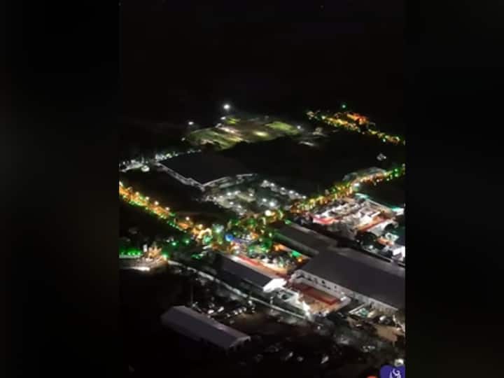 ड्रोनमधून लोकोत्सवाची भव्यता लक्षात येते.