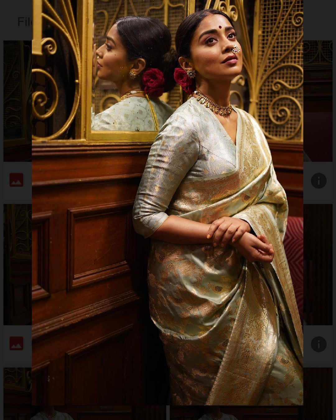 Buy Begum Pret Mustard Gulnaaz Saree with Blouse for Women Online @ Tata  CLiQ Luxury