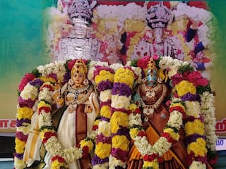கரூர்: ஸ்ரீ உன்மத்த வாராஹி சமேத ஸ்ரீ உன்மத்த பைரவர் திருக்கல்யாண வைபவம் - பக்தர்கள் சாமி தரிசனம்