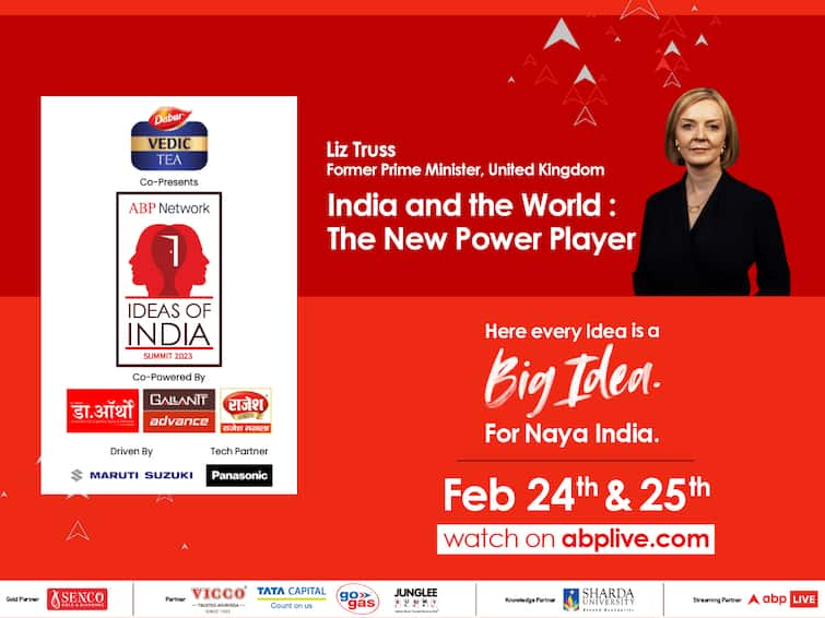 Ideas of India 2023 by ABP Network Britain former PM Liz truss to speak on India and The world Ideas Of India 2023: ஏபிபி நெட்வொர்க்கின் ஐடியாஸ் ஆஃப் இந்தியா மாநாட்டில் பங்கேற்கும் பிரிட்டன் முன்னாள் பிரதமர்..!