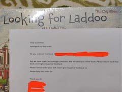 Man Receives Wrong Book In Online Delivery, Attached To It Was A Note Of Apology