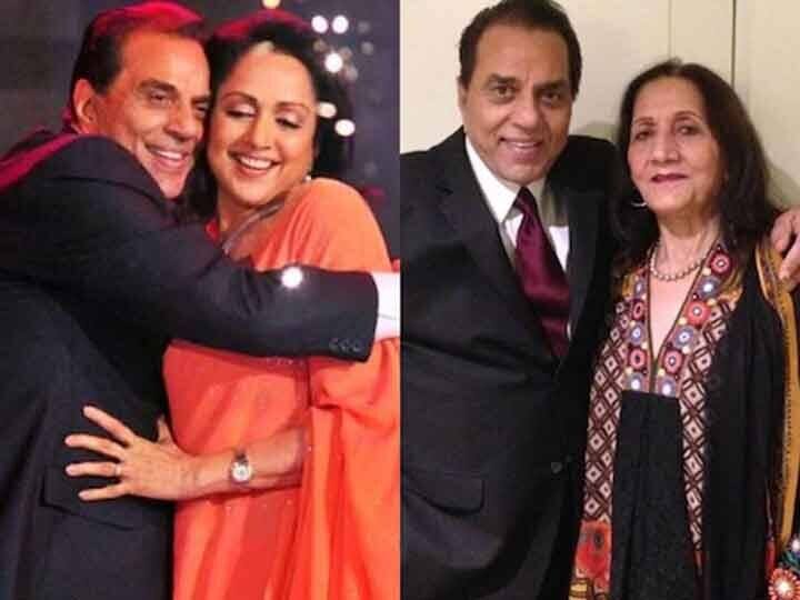 बॉलीवुड के जाने-माने अभिनेता धर्मेंद्र ने सबसे पहले शादी प्रकाश कौर के साथ की थी. लेकिन बाद में वह ड्रीम गर्ल कही जाने वाली हेमा मालिनी के प्यार में पड़ गए. बता दें कि एक्टर ने अपनी पहली पत्नी को तलाक देने से इनकार कर दिया. लेकिन धर्मेंद्र ने इसके लिए इस्लाम धर्म कबूल कर लिया और हेमा मालिनी से शादी कर ली. अब वह दोनों पत्नियों के साथ रहा करते हैं. (Photo- Instagram)