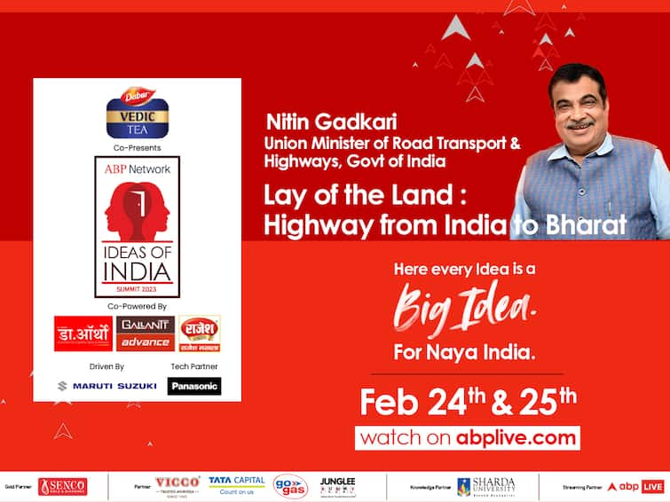 Ideas of India 2023 by ABP Network Nitin Gadkari To Speak On Indias Evolving Highways Transport ABP Network Ideas Of India 2023: Nitin Gadkari To Speak On India's Evolving Highways And Transport