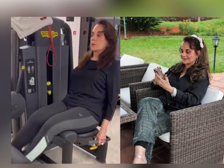 mumtaz hard workout video on social media leaves fans in shock Mumtaz Workout Video: वय 75 पण फिटनेस तरुणांना लाजवणारा; अभिनेत्री मुमताज यांचा वर्क आऊटचा व्हिडीओ व्हायरल