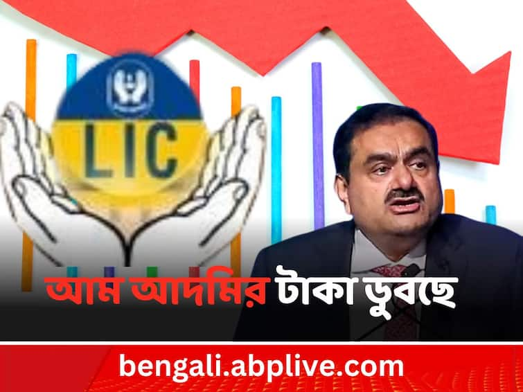 lic-holdings-value-of-adani-group-stocks-falls-by-around-50-thousand-crores-in-some-days LIC Loss From Adani: আদানির শেয়ারে পতনের জের, ৫০ হাজার কোটি টাকার ক্ষতি LIC-র