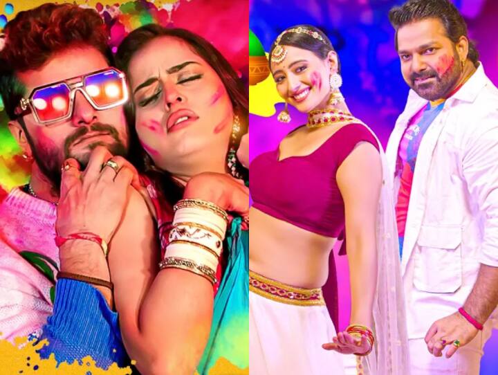 Pawan Singh Khesari Lal Yadav Ritesh Pandey Arvind Akela Kallu holi Songs Trending On Youtube Bhojpuri Trending Songs : बॉलीवुड पर भारी पड़ा भोजपुरी सिनेमा, यूट्यूब की ट्रेंडिंग लिस्ट में छाए 1 नहीं बल्कि ये 5 रंगीले गाने