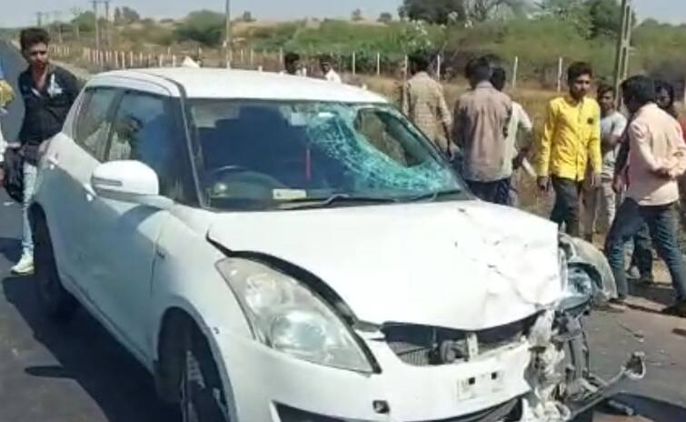 An accident between a car and a bike near Siddheshwar Temple in Jasdan Accident: જસદણના સિદ્ધેશ્વર મંદિર નજીક કાર અને બાઈક વચ્ચે અકસ્માત, એક યુવકનું ઘટના સ્થળે જ મોત