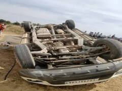 बारातियों से भरी स्कॉर्पियो पलटी, 2 युवकों की मौके पर मौत, दो गंभीर हालत में अम्बिकापुर रेफर