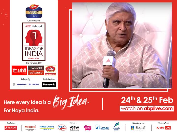 Ideas of India 2023 by ABP Network poet and writer Javed Akhtar on pakistan and other issues Ideas of India Summit 2023: 'सबसे बड़ी गलती थी पाकिस्तान का बनना', बोले जावेद अख्तर, हिंदू राष्ट्र पर भी बेबाक बोले