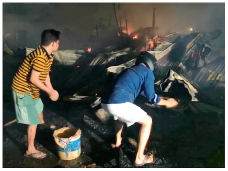 Massive Fire Breaks Out Assam’s Guwahati 150 Families Rendered Homeless Massive Fire Breaks Out In Assam’s Guwahati, Over 150 Families Rendered Homeless