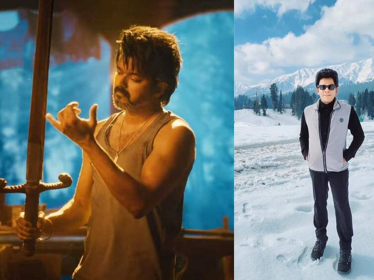 Legend Saravanan in Vijay's Leo movie.. saravanan tweets goes viral from kashmir Legend Saravanan in Leo: விஜய்யின் லியோ படத்தில் லெஜண்ட் சரவணனா?  காஷ்மீரில் முகாமிட்டுள்ள அண்ணாச்சி..!
