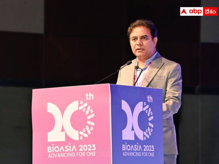 KTR Inaugurated 20th edition of BioAsia 2023 in HCU Hyderbad BioAsia 2023: ఏడేళ్లలో 3 బిలియన్‌ డాలర్లకుపైగా పెట్టుబడులు- బయో ఏసియా 2023 సదస్సులో కేటీఆర్