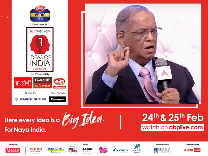 Ideas of India 2023 ABP Network Infosys Founder Narayana Murthy Entrepreneurs Advise Rishi Sunak ‘Find New Ideas, Focus On Market First, Make India Stronger’: Infosys Founder NR Narayana Murthy Offers Masterclass To Young Entrepreneurs