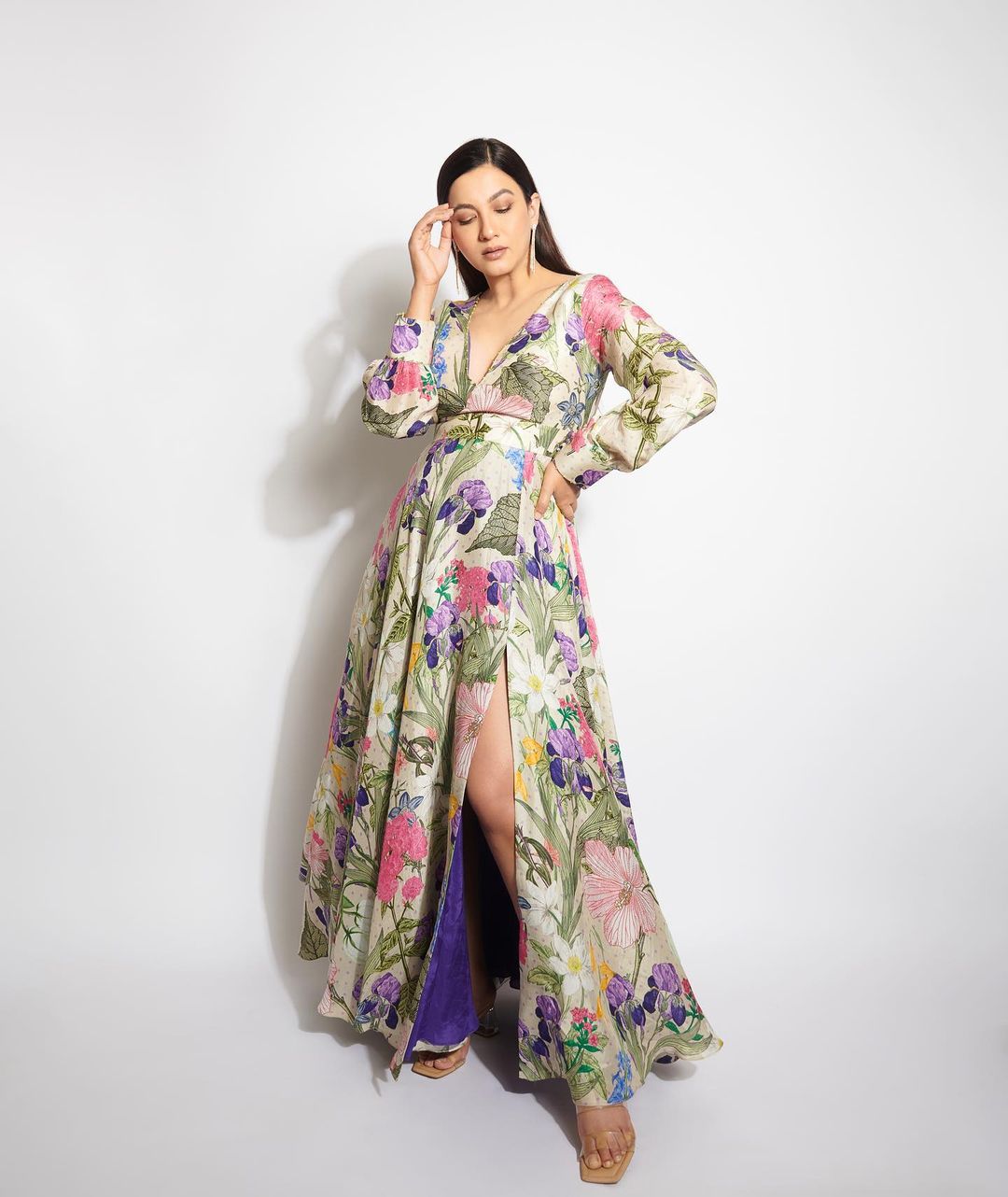 Gauahar Khan Blooms In A Floral Outfit. See Pics