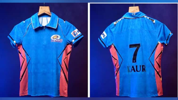 WPL 2023: Harmanpreet Kaur led Mumbai Indians franchise unveil jersey WPL 2023: প্রকাশিত হল হরমনপ্রীতের নেতৃত্বাধীন মুম্বই ইন্ডিয়ান্সের জার্সি