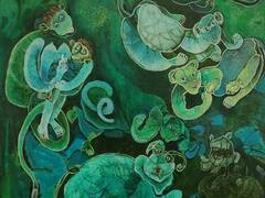 Photos: जयपुर के जवाहर कला केंद्र में पेंटिंग की प्रदर्शनी, 'सेवन सिस्टर्स' में देखिये मानव संबंधों की झलक